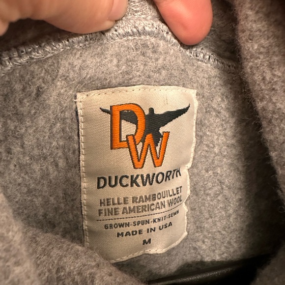 Duckworth Powder High Women’s Wool Sweater, light gray, medium - Picture 2 of 4